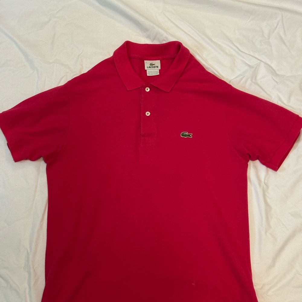 Lacoste Men's Vibrant Red Polo Shirt